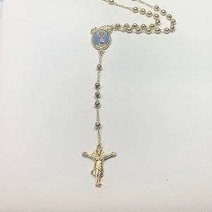 14kt Gold Rosary, Gold Jewelry, Nino divino, Religious Jewelry, gold Filled